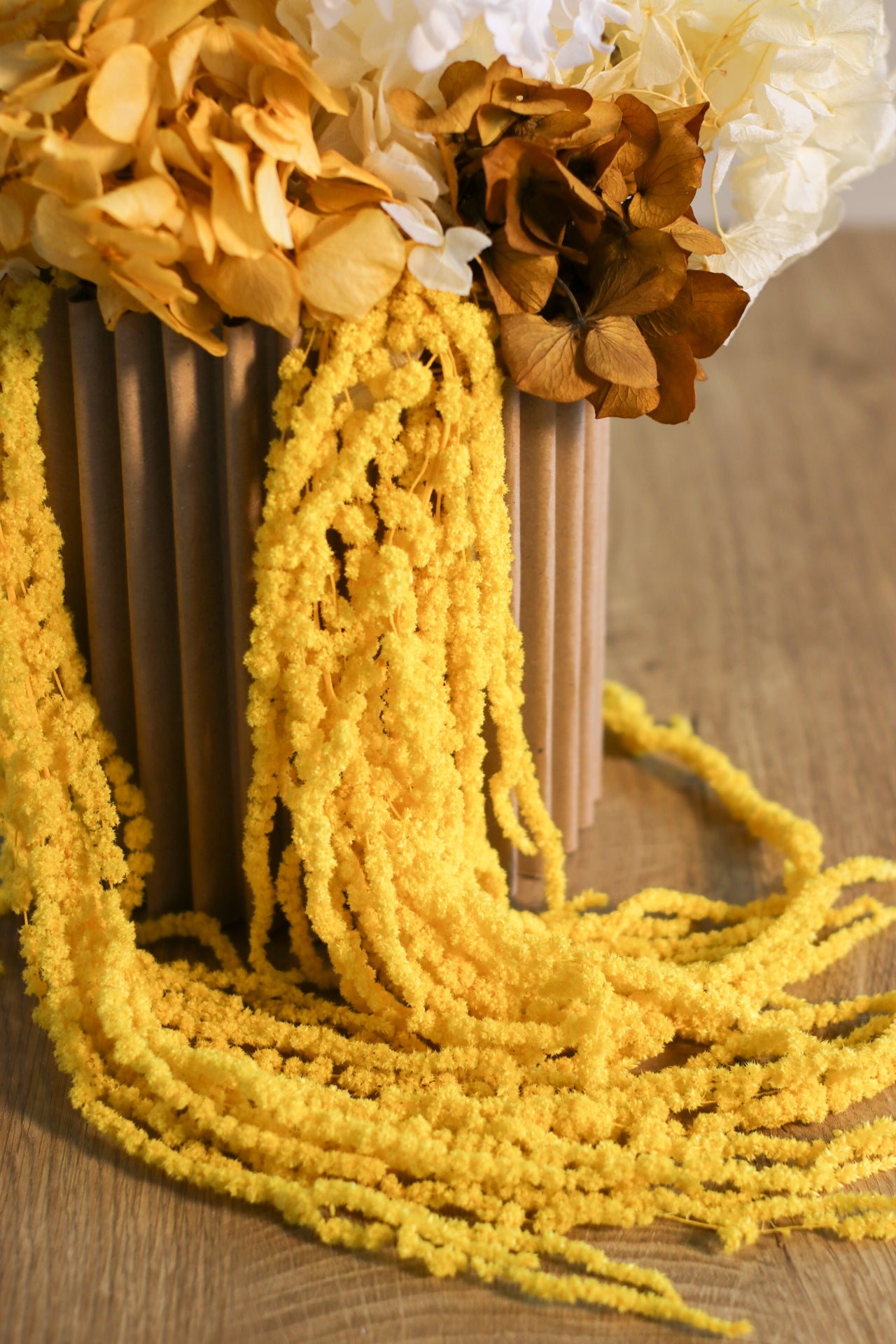 Grande Limoncello, composizione di fiori stabilizzati