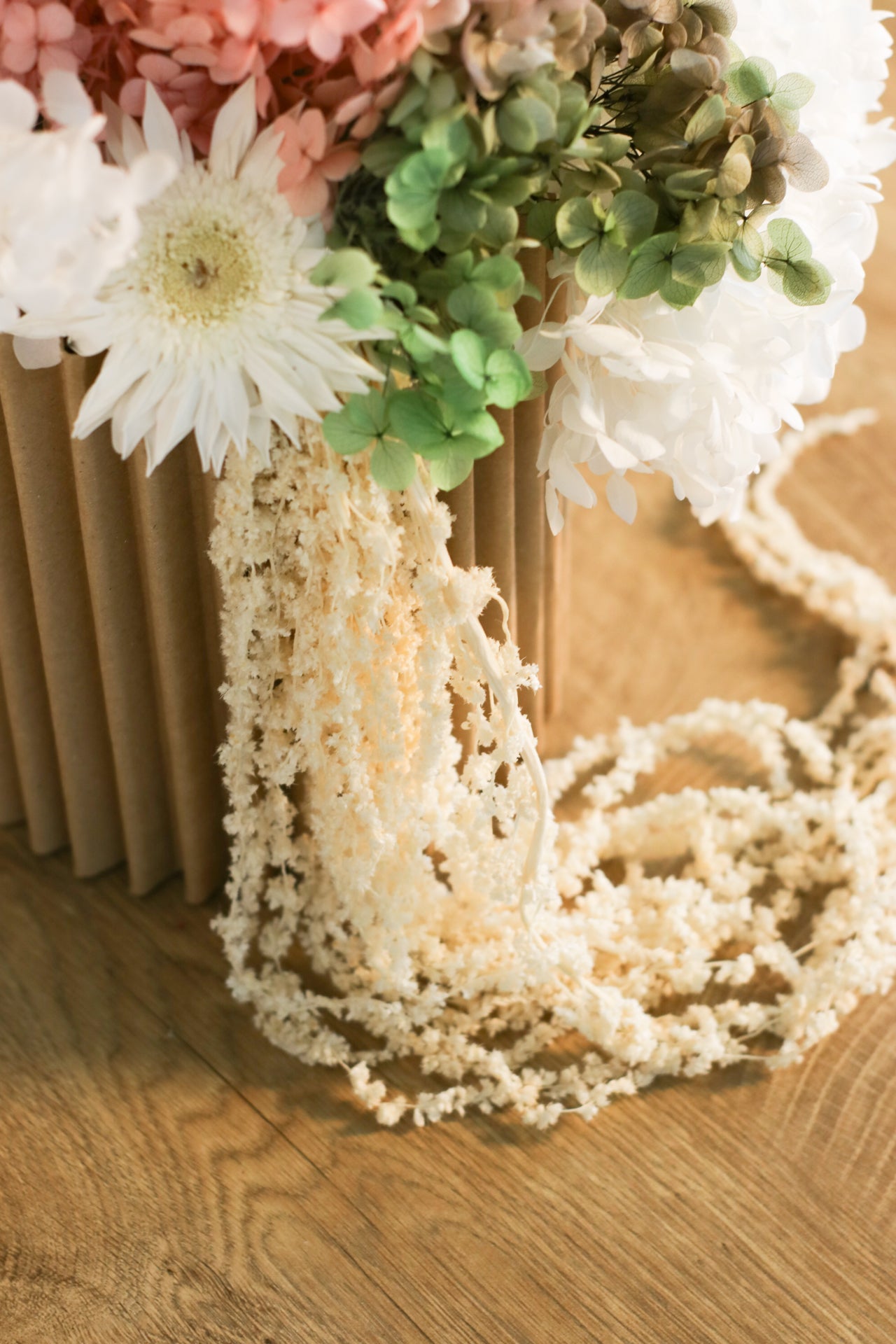 Grande Candido, composizione di fiori stabilizzati