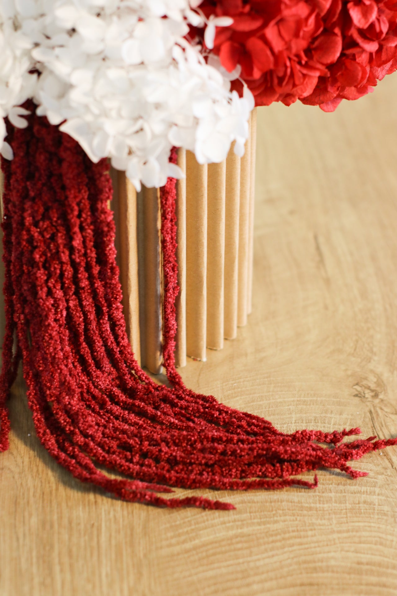 Grande Vermiglio, composizione di fiori stabilizzati